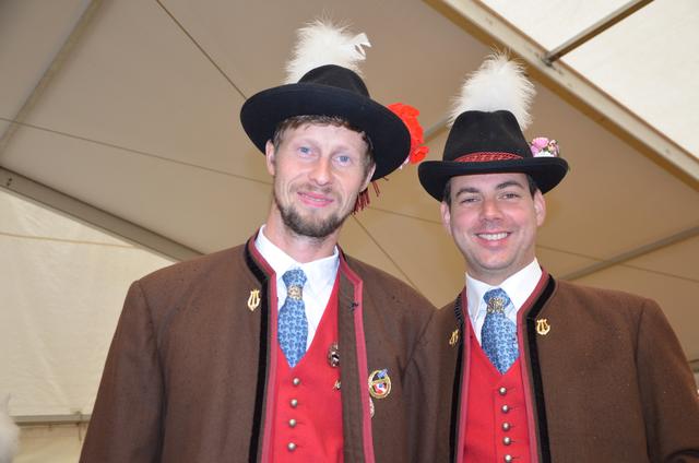 Trachtenkapelle: Hermann Weiß junior und Markus Kolbitsch