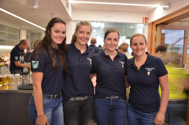 Fleißge Florianis: Anja Sattlegger, Verena Moser, Christine Tiefnig und Theresa Hartlieb