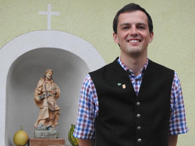 Der Bergbauernsohn Andreas Kerschenbauer aus Wenigzell weilte im Sommer einige Wochen auf Heimaturlaub auf seinem Elternhof