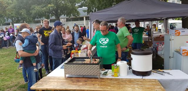 Starker Andrang am Buffet