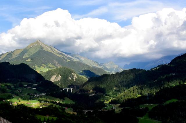 Berge bei Leysin Schweiz