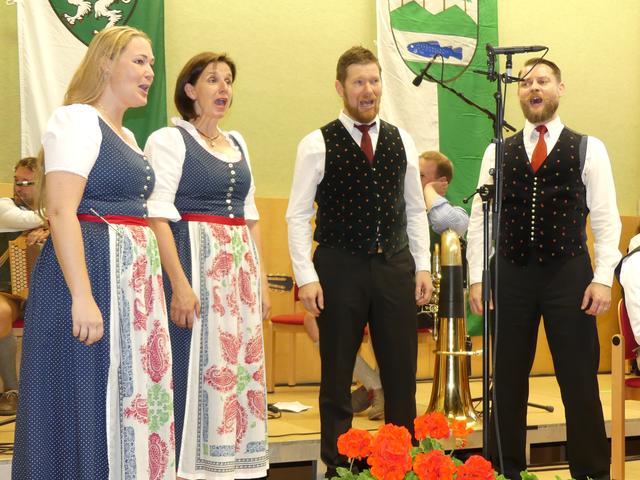 Das Gesangsquartett Quarinthia brachte Kärntner Lieder vom Feinsten