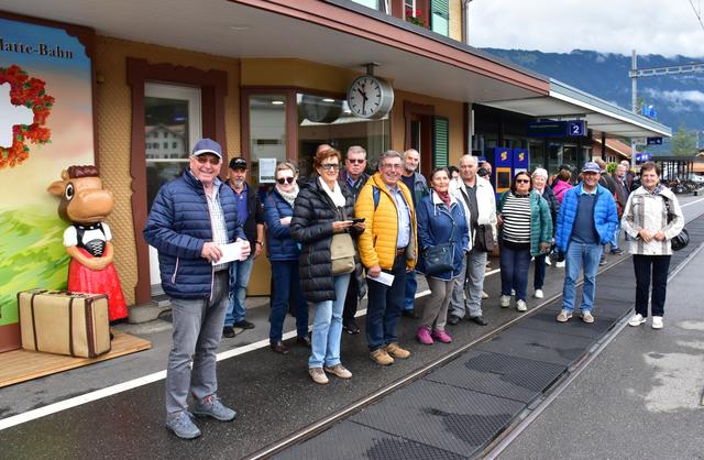 Berner Oberland, Wilderswil - Fahrt in der nostalgischen Zahnradbahn auf die Schynige Platte.