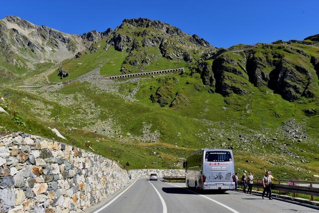 Straße vom  St. Bernhard Pass