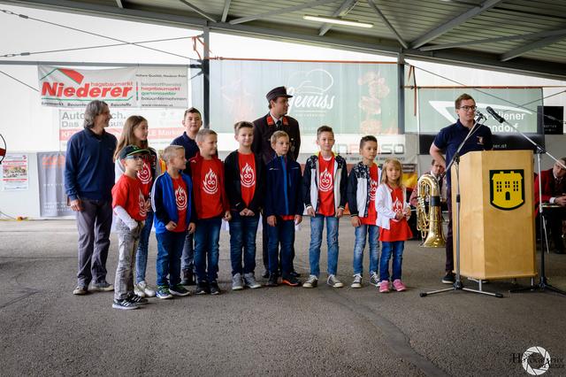 Stolz auf die Kleinen: Als eine von zehn Wehren im Burgenland hat die Feuerwehr Neuhaus seit kurzem eine Kindergruppe. | Foto: Hannes Wagner