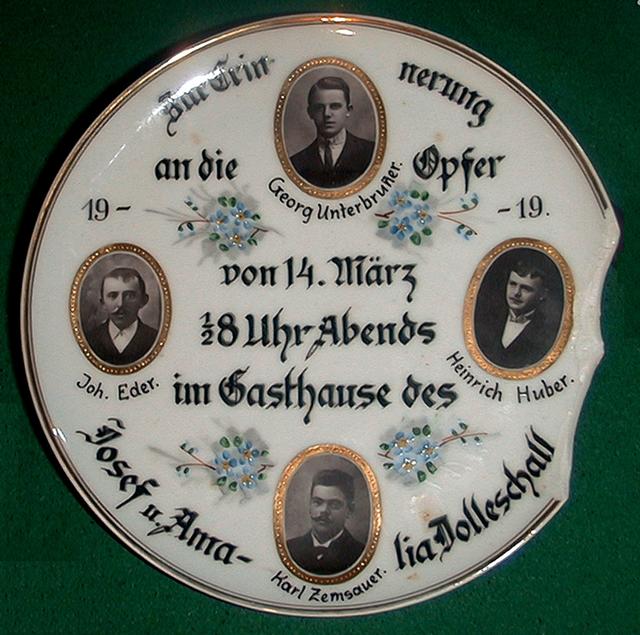 Erinnerung an das Wildererdrama im Gasthaus Dolleschall