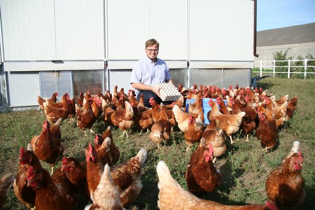 Ein richtiger "Hahn" im Hühnerstall: Markus Sandbichler.