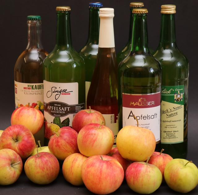 Diese Apfelsäfte werden direkt aus heimischen Äpfel hergestellt.