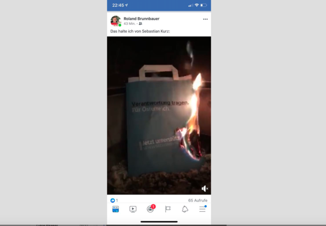 Dieser Beitrag auf Facebook, von Roland Brunnbauer, sorgte für Aufruhr.