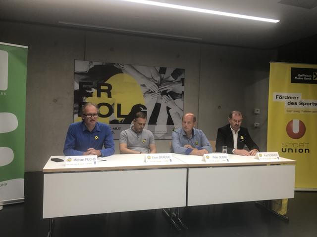 Blicken optimistisch in Richtung Saisonstart: Michael Fuchs, Ervin Dragsic, Peter Dudau, Karl Sommer (v.l.) | Foto: KK