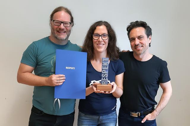 Karl Zechenter, Sonja Prlic und Iwan Pasuchin arbeiteten am Forschungsprojekt "schnitt # stellen".