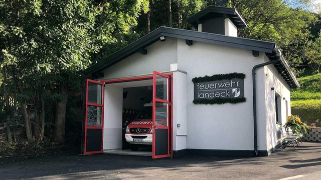 Stadtfeuerwehr Landeck: Die Feuerwehrhalle des des 1. Zuges in Perfuchsberg wurde saniert. | Foto: (c) Feuerwehr Landeck