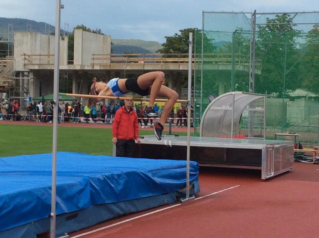 Lea Germey sicherte sich im Hochsprung mit 1,76m ebenfalls eine Goldmedaille.