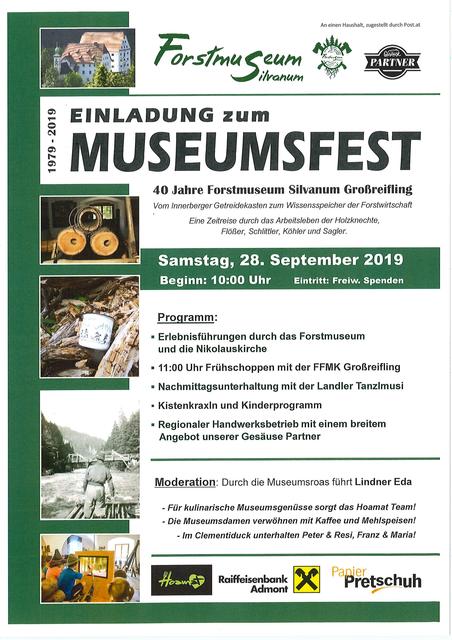 Einladung zum Museumsfest