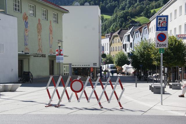 Künftig gilt im Landecker Stadtzentrum ein Fahrverbot – ausgenommen sind der Anrainerverkehr und Radfahrer.