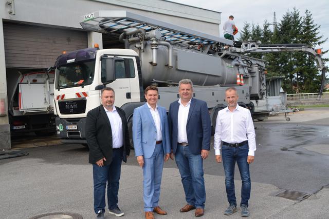 Gerhard Bauer, Erich Trummer, Hannes Igler und Manfred Fuchs laden am 21. September zum Tag der offenen Tür ein.