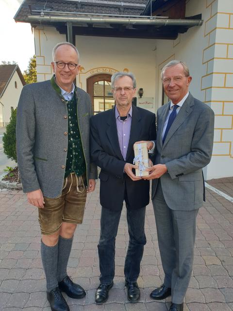 LAbg. Bgm. Manfred Sampl, Direktor Horst Aigner, LH Wilfried Haslauer.