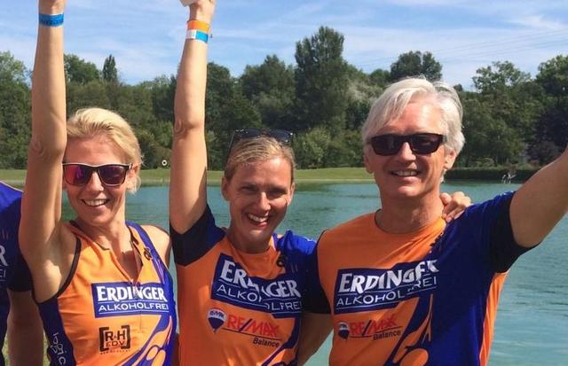 Grund zu jubeln: Barbara Kiener, Elke und Christian Schiebl vom Triteam Krems
