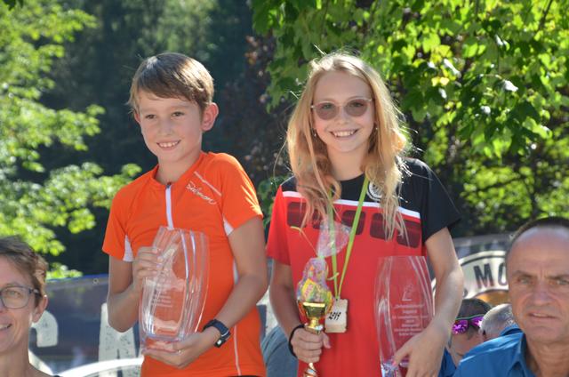 Ebenseer Jugend-Ortsmeister: Mathias Harringer und Anna-Lena Feichtinger.
