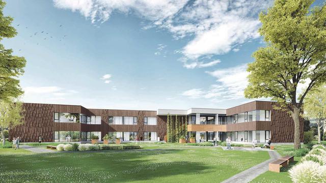 In Neumarkt wird vieles realisiert. So soll das neuerrichtete Caritas-Pflegewohnhaus nach der Fertigstellung aussehen. Geschaffen wird ein Zuhause für 60 Bewohner.