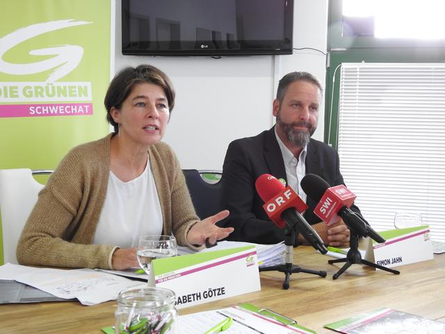 Elisabeth Götze und Simon Jahn in Schwechat. | Foto: © bme