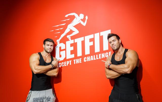 Starbesuch bei Eröffnungsfeier des Getfit Leopoldstadt: Bodybuilder Alex und Christoph Friedl, auch bekannt als "Shredded Twins". | Foto: Getfit