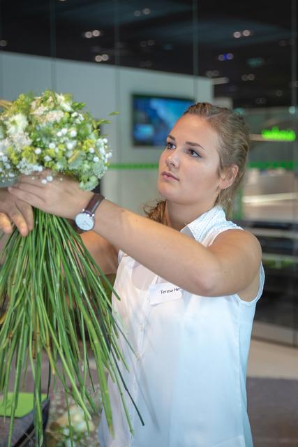 Floristin Teresa ist nun fertig mit ihrer Lehre.  | Foto:  WKS/Peter Sütö