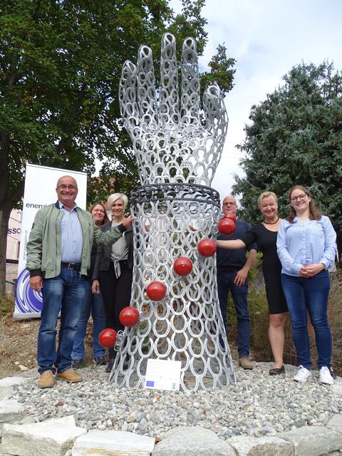 In Mitterdorf/Raab wurde die 6. LEADER "Kunst.Hot.Spots"- Skulptur eröffnet.  | Foto: WOCHE