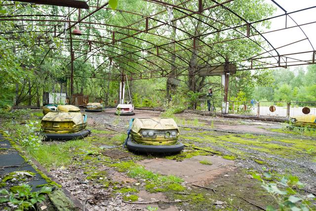In Pripyat: Autodrom fährt hier niemand mehr.  | Foto: Frank Reisen