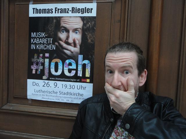 Thomas Franz-Riegler bringt Kabarett in die Kirche.