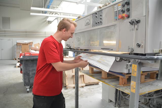 Weltmeister Christof Babinger aus Bergland bei der Arbeit in der Firma Queiser in Scheibbs. | Foto: Roland Mayr