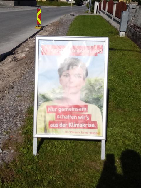 Verschwunden ist eine derartige Werbetafel. | Foto: SPÖ Kirchberg am Walde