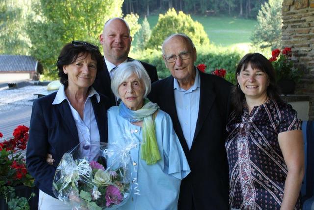 Blumen gab's zur Eisernen Hochzeit.