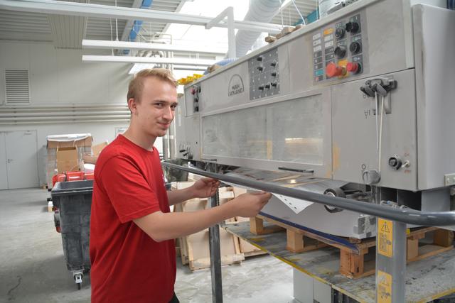 Weltmeister Christof Babinger aus Bergland bei der Arbeit in der Firma Queiser in Scheibbs. | Foto: Roland Mayr