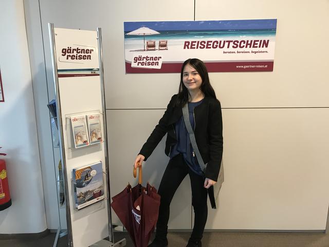 Am 13. Oktober reist Bianca Seeböck für ein Monat nach Liverpool. Neben viel Vorfreude, gehört auch der Regenschirm ins Gepäck.  | Foto: Reisebüro Gärtner