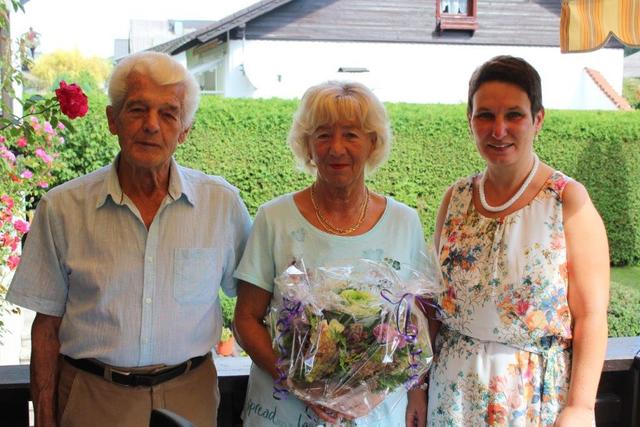 Ein Blumengruß zur Goldenen Hochzeit.