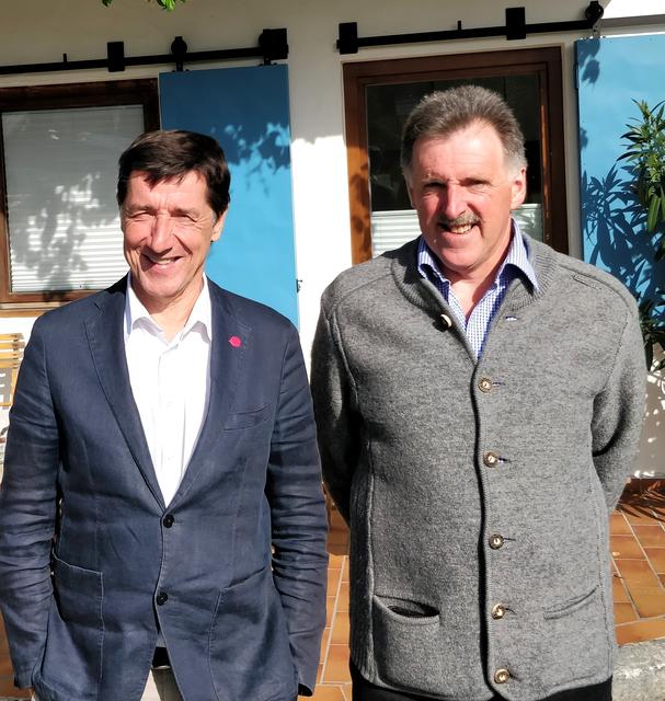 Johannes Margreiter und Josef Steiner in Kitzbühel. | Foto: NEOS