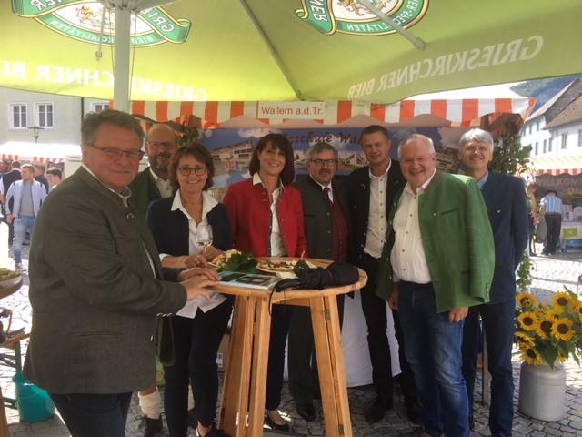 v.l.n.r.: Christian Leidinger (Obmann Wallerner Zukunft), GV Klaus Großauer, Vbgmin. Ursula Aigner, LAbg. GV Sabine Binder, EGR Kurt Untersmeier, EGR Hermann Panagger, Bgm. Franz Kieslinger, GR Andreas Pflüglmayer (Obmann Ortsbildausschuss)