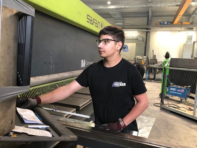 Samet Özbek bei der Arbeit