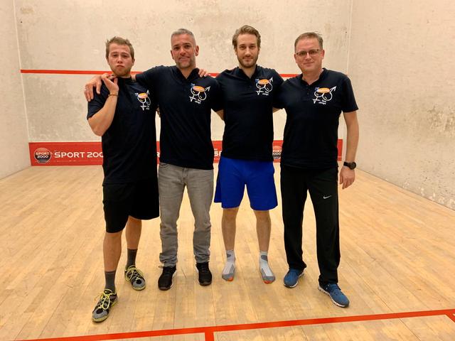 Das Team der 2. Division der NV Squash Union Wr. Neudorf-Mödling.