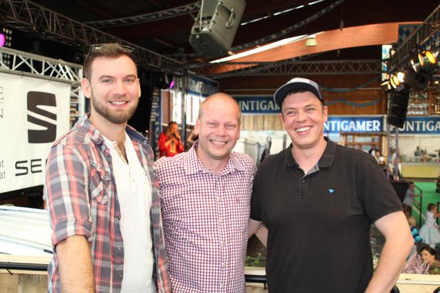 &lt;f&gt;Herrentrio:&lt;/f&gt; Christian, Hannes und Manuel.