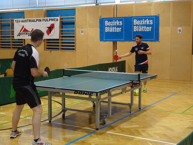 Peter (TSV AustriAlpin) gegen Wolfgang (SV Telfes)