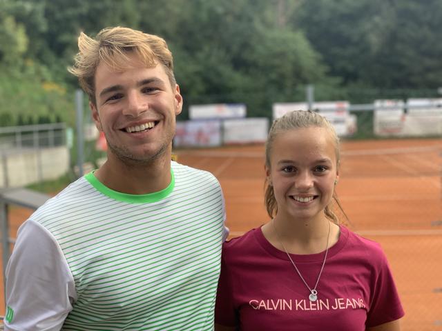 Die beiden Clubmeister 2019: Niklas Waldner und Lara Rundl
