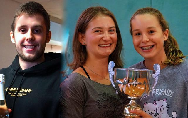 Die Sieger der Ohlsdorfer Vereinsmeisterschaften: Serov, Stadlmayr, Dlapka.
 | Foto: Sportunion Ohlsdorf