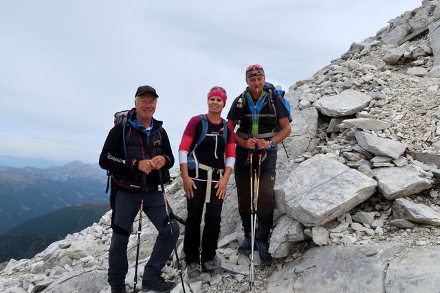 kurz vorm Gipfel treffen wir 2 nette Osttiroler aus Nussdorf-Debant