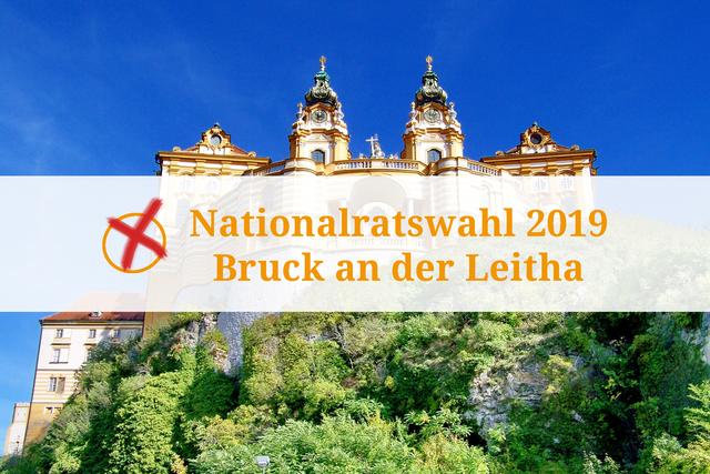 Das Wahlergebnis zur Nationalratswahl 2019 in Bruck/Leitha.