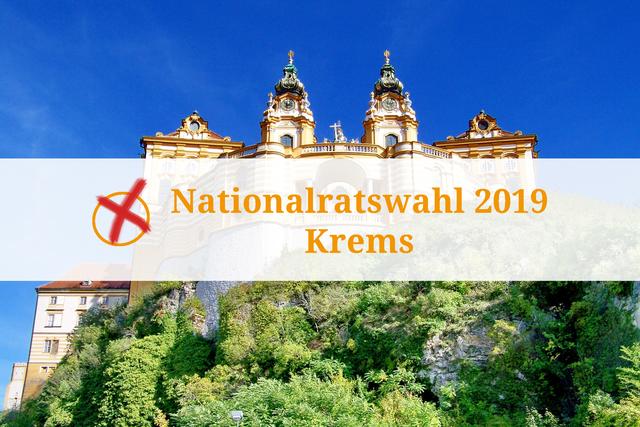 Das Wahlergebnis zur Nationalratswahl 2019 in Krems
