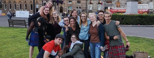 Österreichische Lehrlinge auf Praktikum in Glasgow. | Foto: IFA