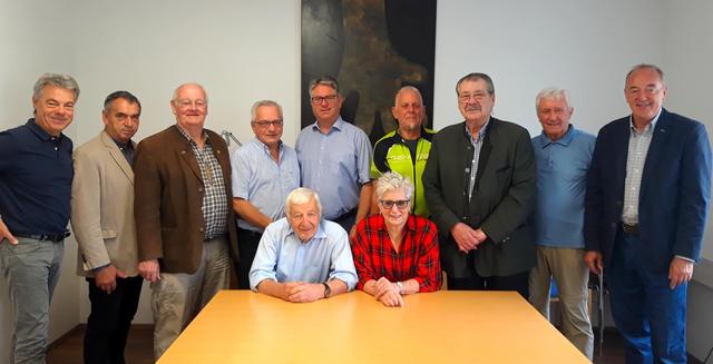 v.l. Klaus Percig, Hansjoerg Preiss, Rainer Schramm, Ferdinand Köck, Otto Pferschy, Robert Weber, Ulla Freilinger, Helmut Nossek, Ferdinand Rubel, Hubert Janku, Leopold Lindebner