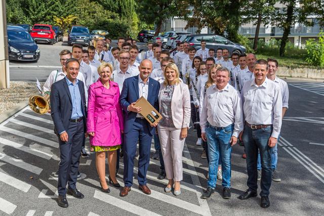 Die HTL-Brassband gratulierte BD Zitz | Foto: HTL Pinkafeld/Quaritsch